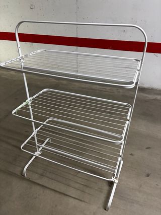 Tendedero 3 alturas metal blanco