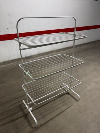 Tendedero 3 alturas metal blanco