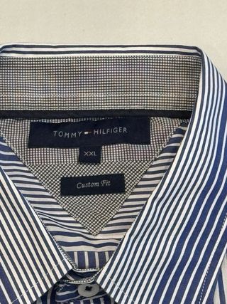 Camicia Tommy Hilfiger Uomo Righe Blu/Bianco