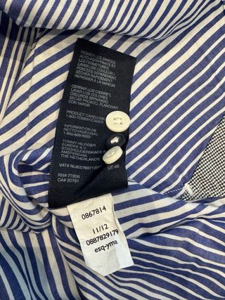 Camicia Tommy Hilfiger Uomo Righe Blu/Bianco