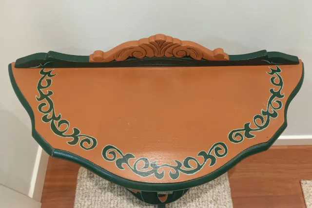 Mesa auxiliar vintage madera años 60