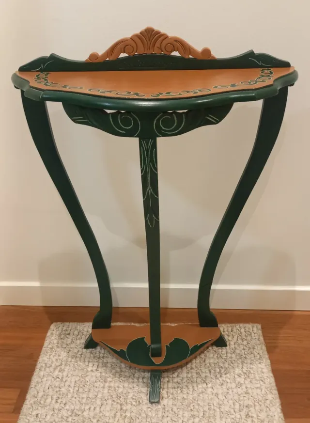 Mesa auxiliar vintage madera años 60