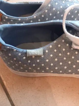 Vans Scarpe Donna Fantasia Pois Blu