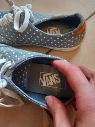 Vans Scarpe Donna Fantasia Pois Blu