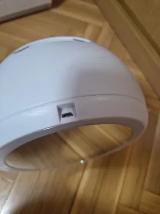 Espejo y joyero decorativo con luz ovalado blanco