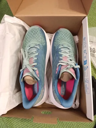 Hoka Mach-6 Zapatillas Running Azul/Rosa