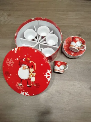 Set 6 Tazas Café Navideñas
