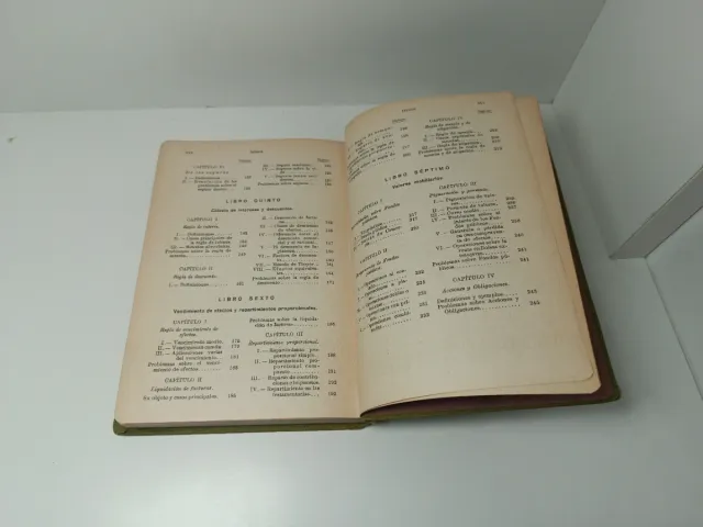 Libro antiguo Cálculo Comercial 1933
