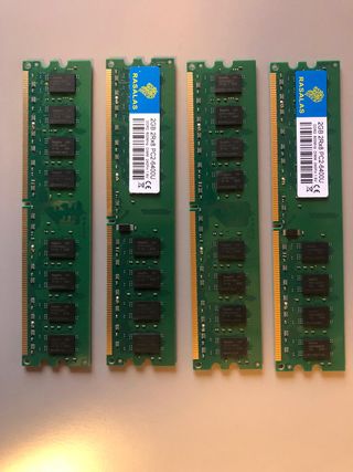 4x Rasalas DDR2 PC2-6400U 2GB RAM