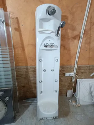 Lavabo doble ROCA + columna ducha ROCA