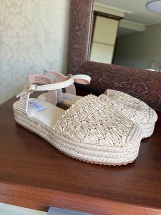Alpargatas Beige Talla 40