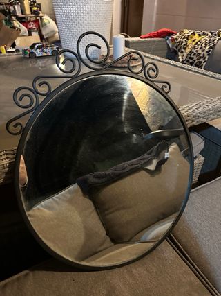 Espejo decorativo negro