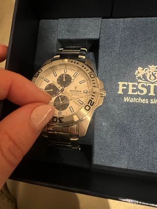 Reloj Festina Hombre Plateado Cronógrafo