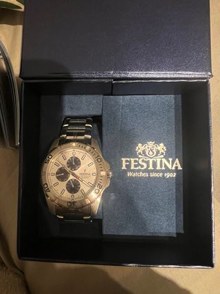 Reloj Festina Hombre Plateado Cronógrafo