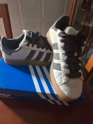 Zapatillas Adidas Campus Beige/Gris