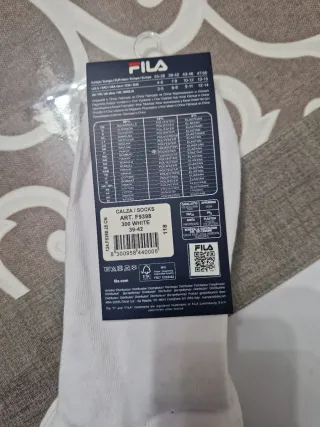 Calzini Fila bianchi e multicolore taglia 39-42