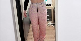 Pantalones Bimba y Lola florales morados