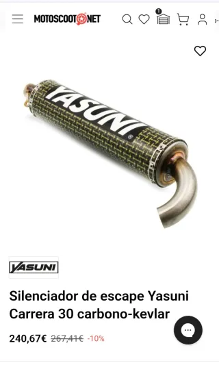 Silenciador Yasuni C30 Carbono