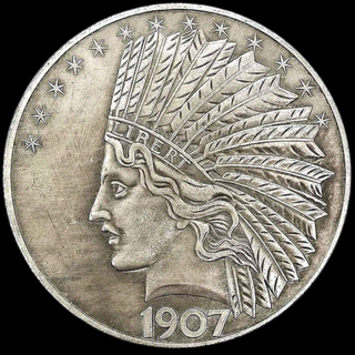 1907 MONEDA ANTIGUA DE COLECCIÓN INDIO