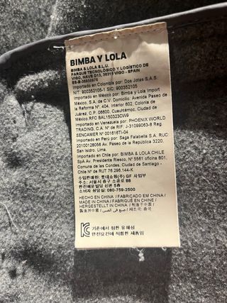 Abrigo lana gris talla única