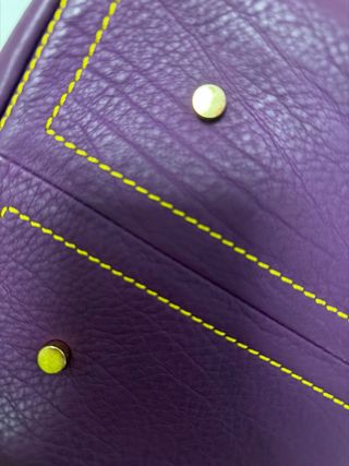 Bolso de piel Elos Morado