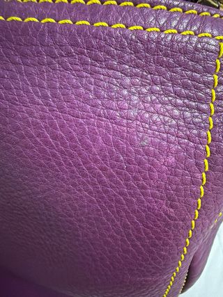 Bolso de piel Elos Morado