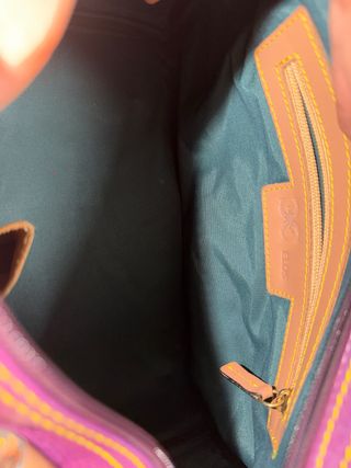 Bolso de piel Elos Morado