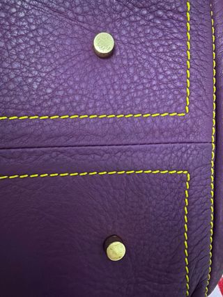 Bolso de piel Elos Morado