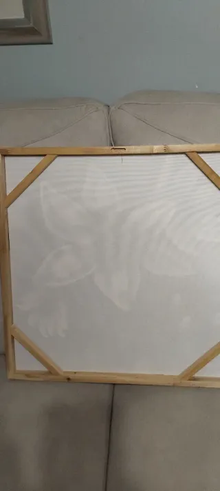 Cuadro Flores Blancas y Doradas