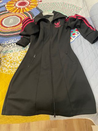 Vestido Adidas Negro y Rosa Vintage