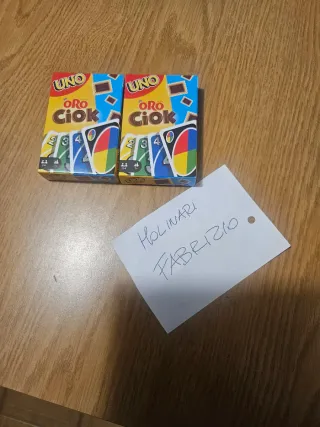 2 Mazzi Carte UNO Oro Ciok