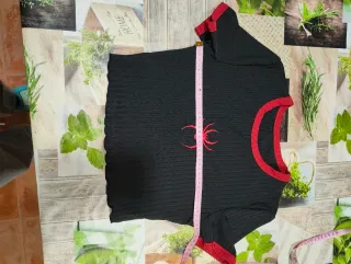 Top Shein Spiderman Negro Talla S