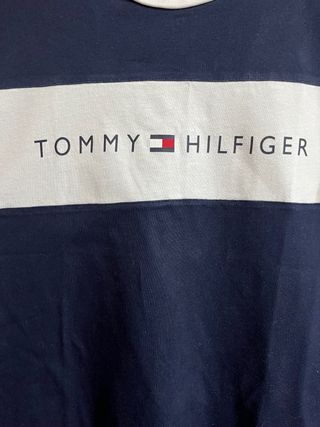 Camiseta Tommy Hilfiger Azul y Blanca Talla S