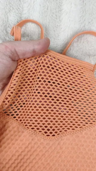 Top deportivo naranja talla S