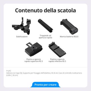 DJI RS 5 Stabilizzatore Gimbal per fotocamera