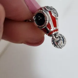 Collar de Plata y Acero con Colgante Globo