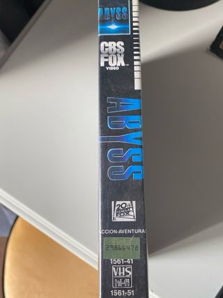 VHS Abyss (The Abyss) Español Primera Edicion 1989