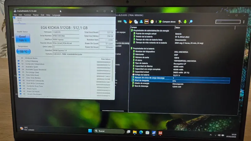 Portátil Dell Pro 15 PV15250 Negro afbeelding 2