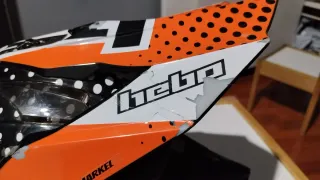 Casco Motocross Infantil Naranja