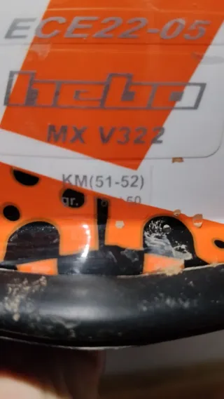 Casco Motocross Infantil Naranja