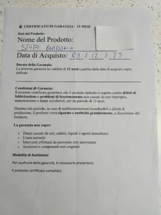 Stufa a parabola carbonio