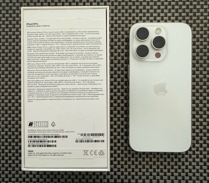 iPhone 15 Pro Plata/Blanco afbeelding 3