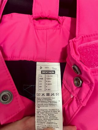 Conjunto esquí niña