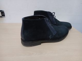 Stivaletti scamosciati uomo blu