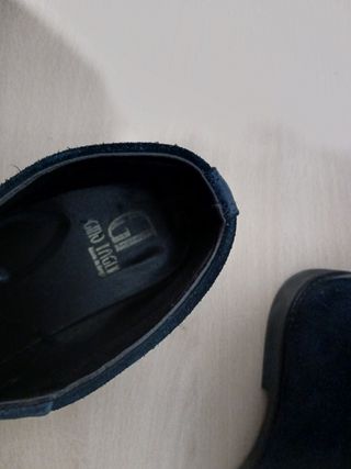 Stivaletti scamosciati uomo blu