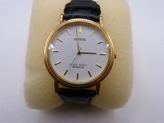 Reloj Lorus Quartz Mujer Dorado y Negro
