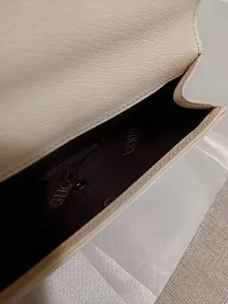 Portafoglio G monogram bianco e marrone di lusso