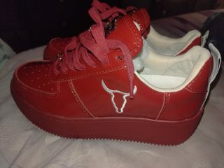 Zapatillas Rojas Windsor Smith Talla 37