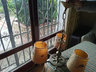 Lámpara de bronce estilo náutico