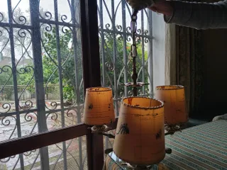 Lámpara de bronce estilo náutico